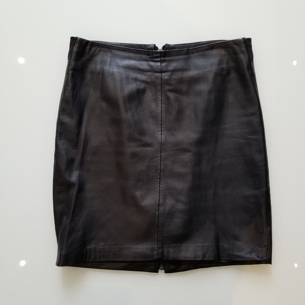 Bebe leather mini skirt